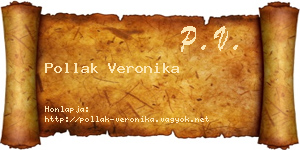Pollak Veronika névjegykártya